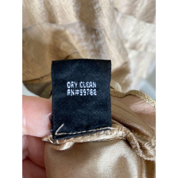 Adrianna Papell Rayon Champaign Cocktail Dress - Picture 12 of 13